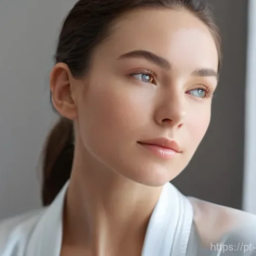 피부관리 제품 성분 분석과 사용법 - **Prompt 1: "The Essence of Deep Hydration"**
    A close-up portrait of a woman in her late 20s to ...