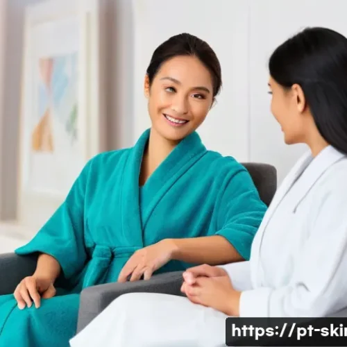 피부관리사의 고객 관리에서의 공감능력 - **Prompt 1: Empathy in Consultation**
    "A beauty professional, a woman in her late 30s with a kin...