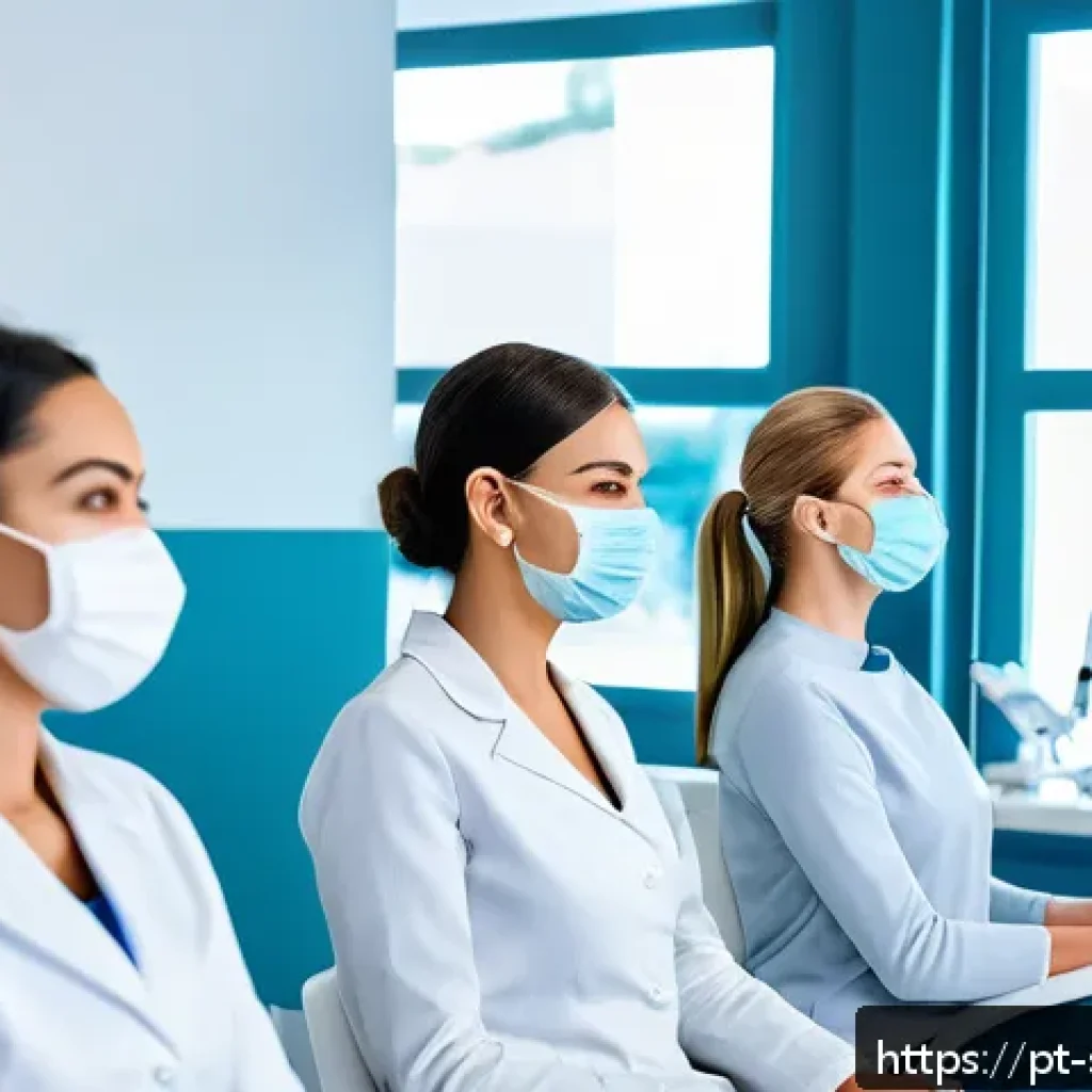 피부관리사의 커리어 로드맵 작성법 - A modern beauty training classroom in Portugal with diverse adult students attentively practicing sk...